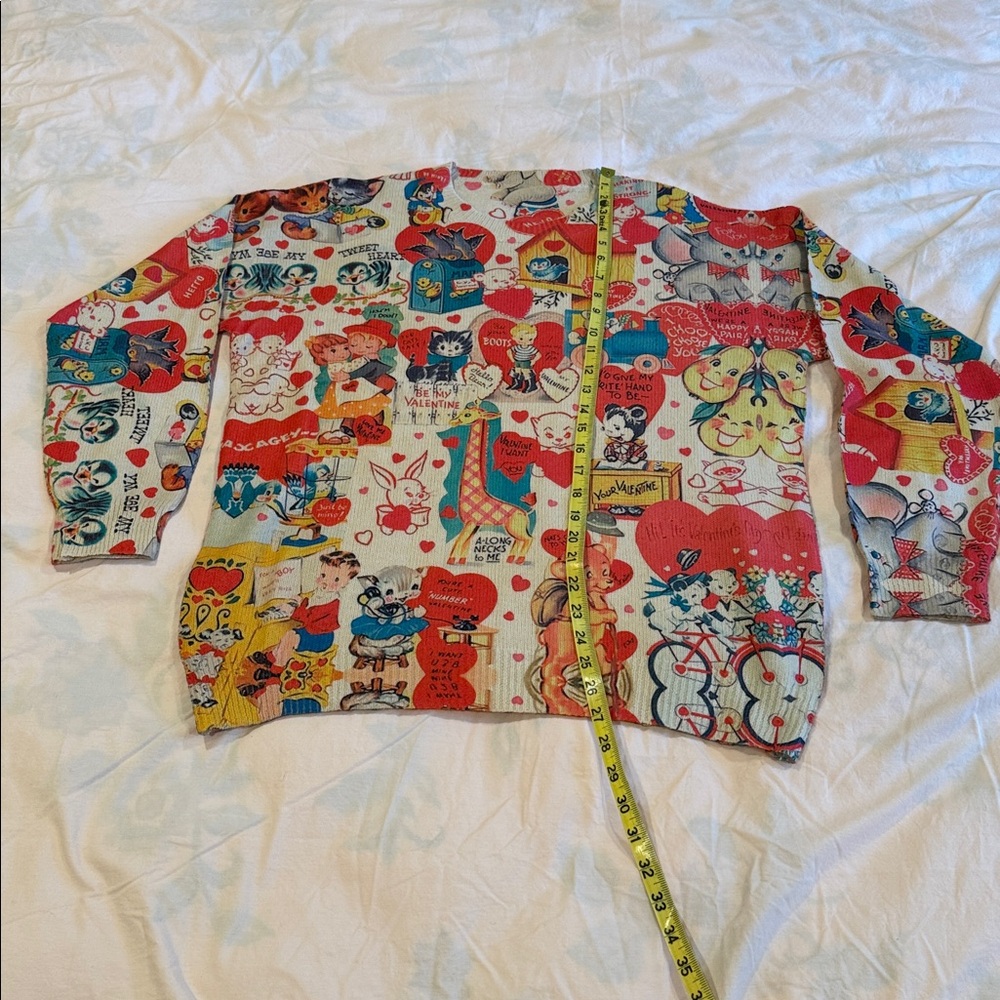 Colorful Graphic Valentine’s Day Women's Sweater